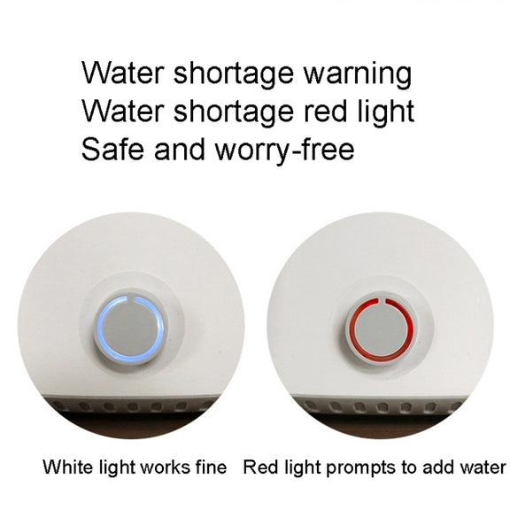Air Humidifier Home Large Fog Volume Portable Desktop Atomizer, US Plug(White)