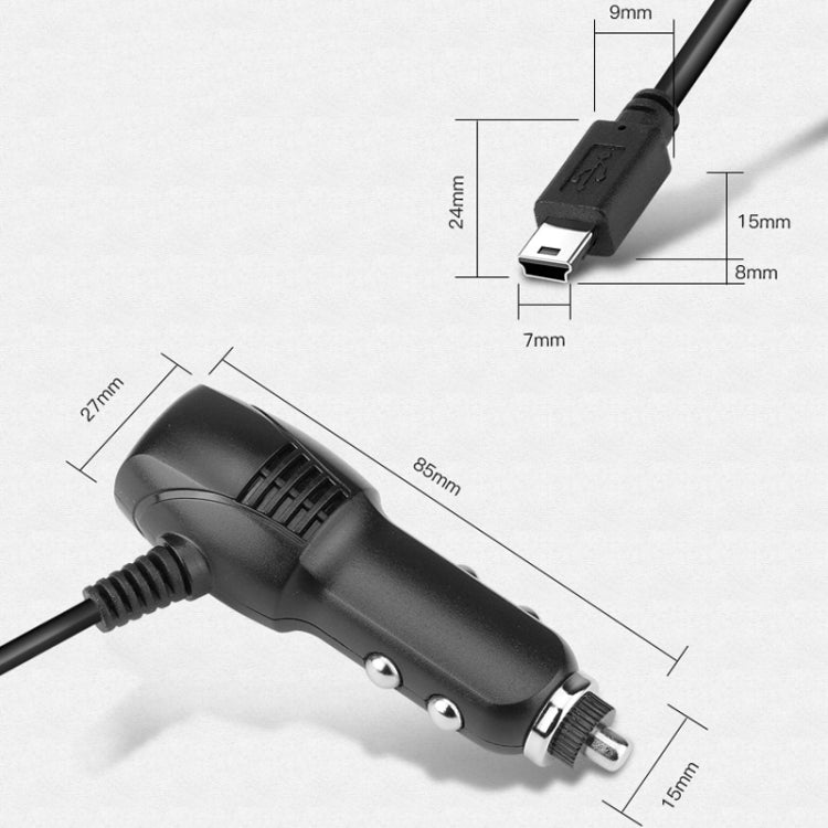 2 PCS Car Charger Fast Charging Driving Recorder Supply Line, Style: 1.5A+2.4A(Android Left Bend)