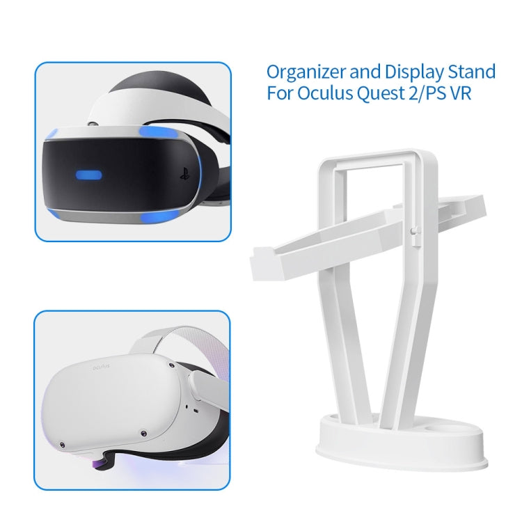 JYS-OC002 VR Bracket Desktop Storage Rack For Oculus Quest 2(White)