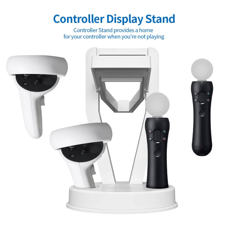 JYS-OC002 VR Bracket Desktop Storage Rack For Oculus Quest 2(White)