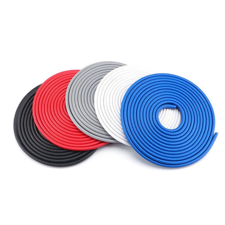 5m U-shaped Non-stick Car Rubber Seal Bumper(Red)