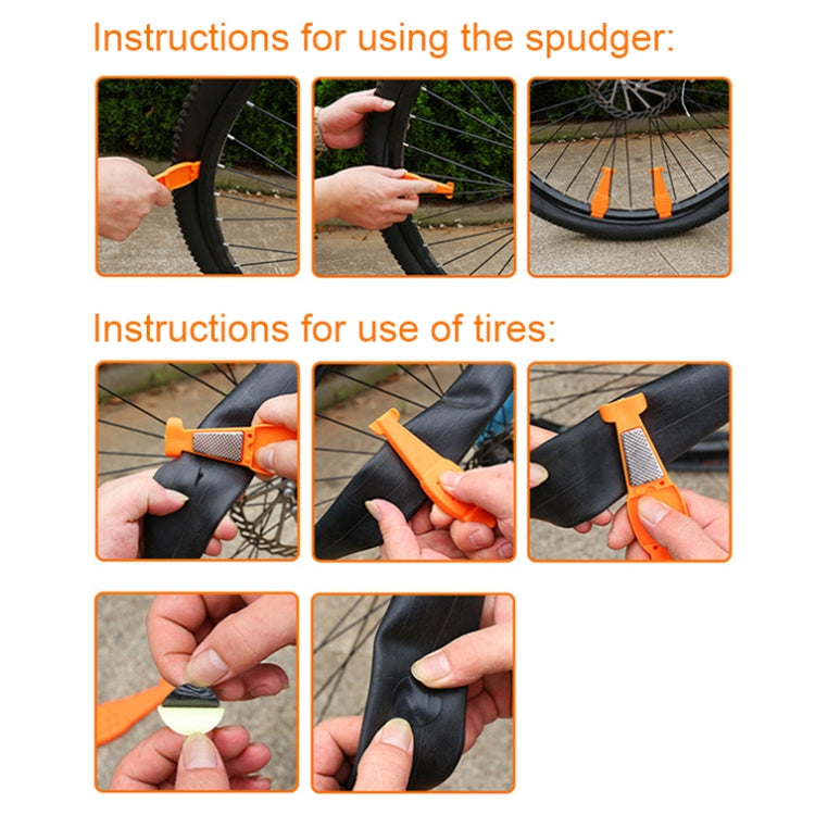 Multifunctional Bicycle Tire Changing Tool, Color: Black