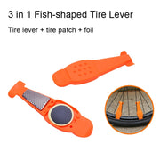 Multifunctional Bicycle Tire Changing Tool, Color: Orange