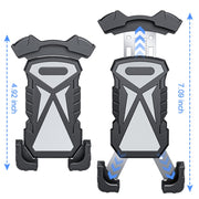 L101+M011 Outdoor Cycling Mechanical Locking Phone Holder(Blue)