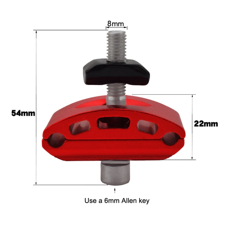 FMFXTR Bicycle Saddle Clamp Code Screw Connector(Double Rail Gold)
