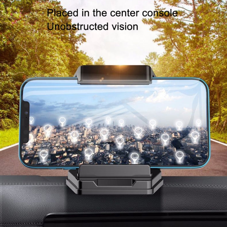 Mobile Phone Tablet Car Holder Suction Cup Instrument Fixed Bracket, Color: Red Leather Pattern