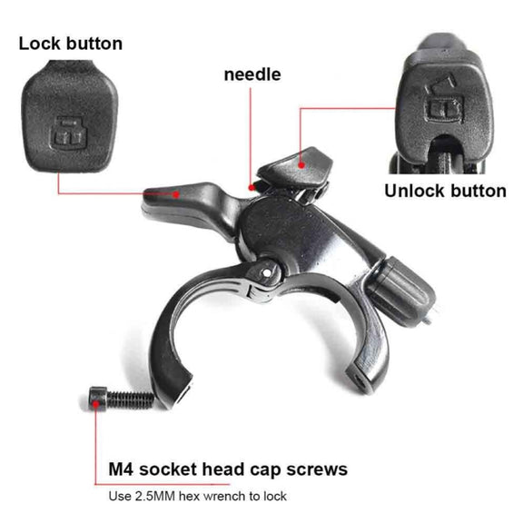 FMFXTR Bicycle Aluminum Alloy Front Fork Wire Controller, Style: B Model+Wire Core