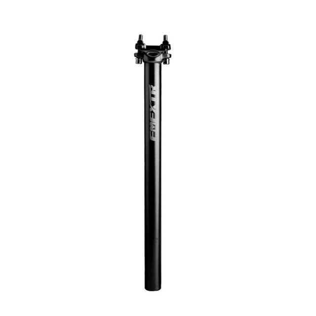 FMFXTR Bicycle Extended Saddle Seat Tube Double Nail Straight Tube, Specification: 31.6mm(Black)