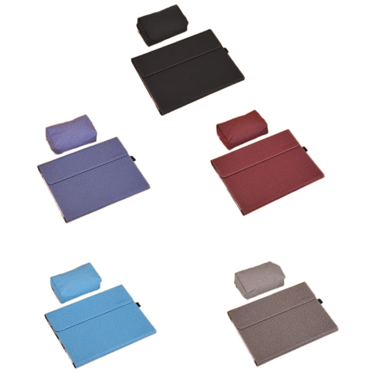 All-Inclusive Drop Case For Microsoft Surface Pro 8, Color: TPU Soft Shell Dark Blue With Power Pack