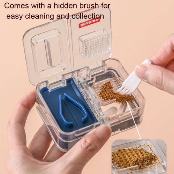 Imakara Mini Square Portable Sealed Medicine Cutter Dispenser Box(Green)