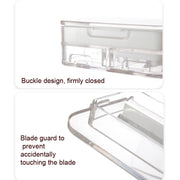 Imakara Mini Square Portable Sealed Medicine Cutter Dispenser Box(Green)