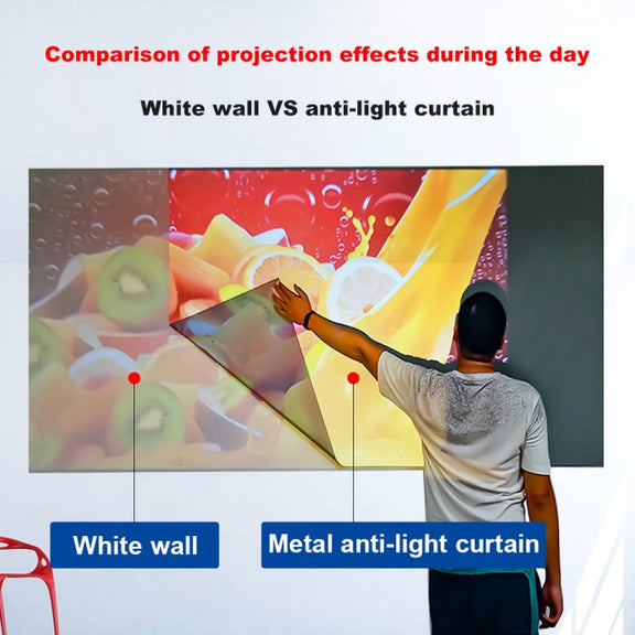 Folding Metal Anti-Light HD Projection Curtain, Size: 60 inches 4:3 120x90cm