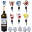 DIY Crystal Epoxy Resin Red Wine Stopper Silicone Mold,Style: 5 Molds+5 Red Wine Plug - Arts & Crafts by PMC TechLife | Online Shopping South Africa | PMC TechLife