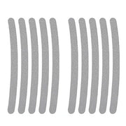 10pcs /Set Car Wheel Reflective Stickers 3D Personal Decoration Tire Warning Stickers(Silver White)