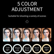 S20 LED Ring Live Fill Light Selfie Photography Full Screen Beauty Light, Style: Single Light