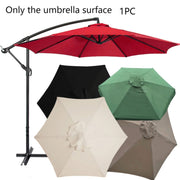 Polyester Parasol Replacement Cloth Round Garden Umbrella Cover, Size: 2.7m 6 Ribs(Creamy-white)