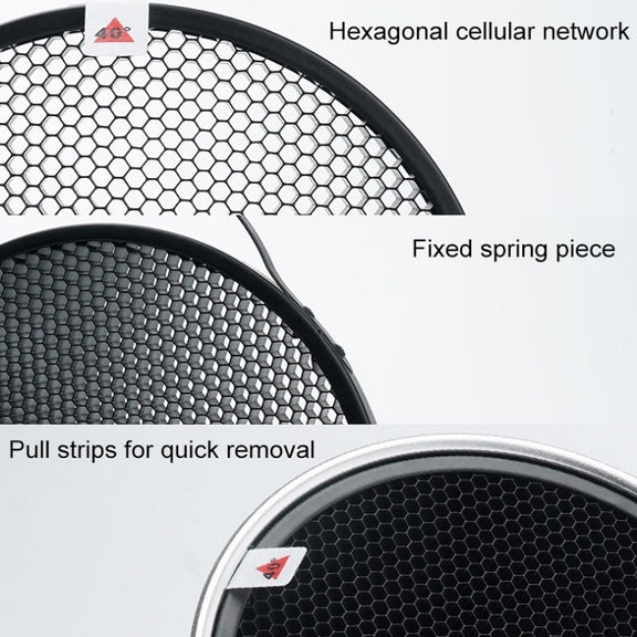 GODOX SN1002 Honeycomb Mesh Reflector Light Effect Accessory For 17cm Standard Cover, Density: 10��