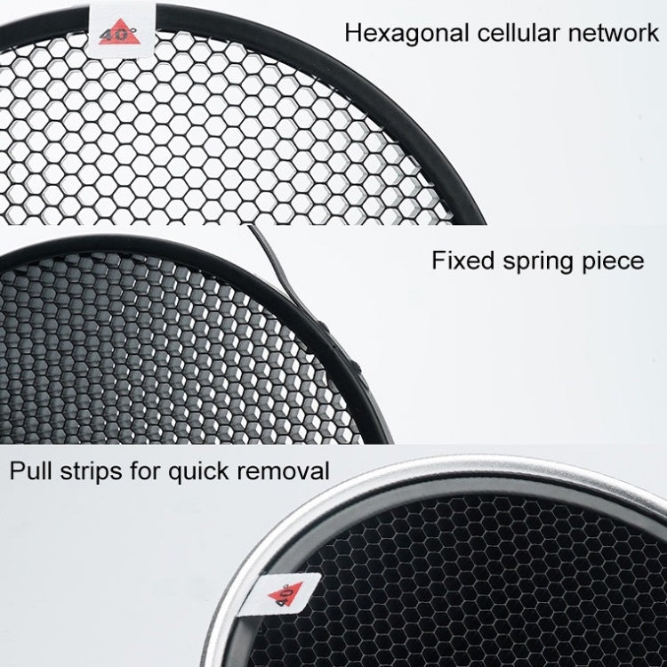 GODOX SN1002 Honeycomb Mesh Reflector Light Effect Accessory For 17cm Standard Cover, Density: 40��