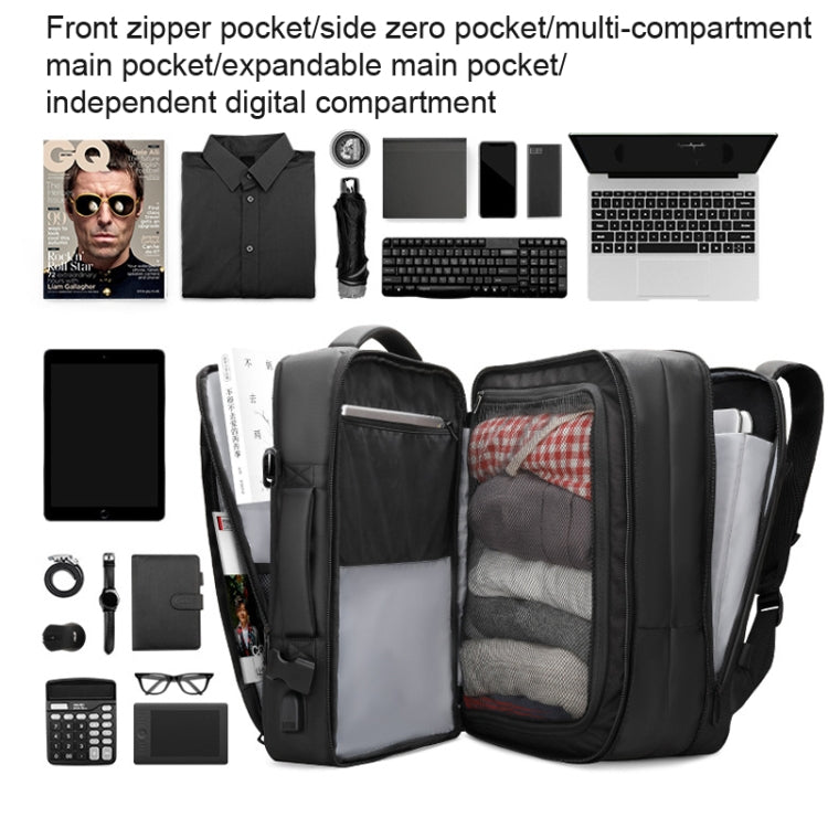 Mark Ryden 17.3 Inch Men Large Capacity Oxford Cloth Computer Backpack,Style: Raincoat Style