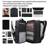 Mark Ryden 17.3 Inch Men Large Capacity Oxford Cloth Computer Backpack,Style: Raincoat Style