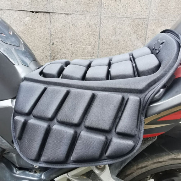 Shock Absorption Heat Insulation Breathable Motorcycle Seat Cushion, Style: Butterfly Type