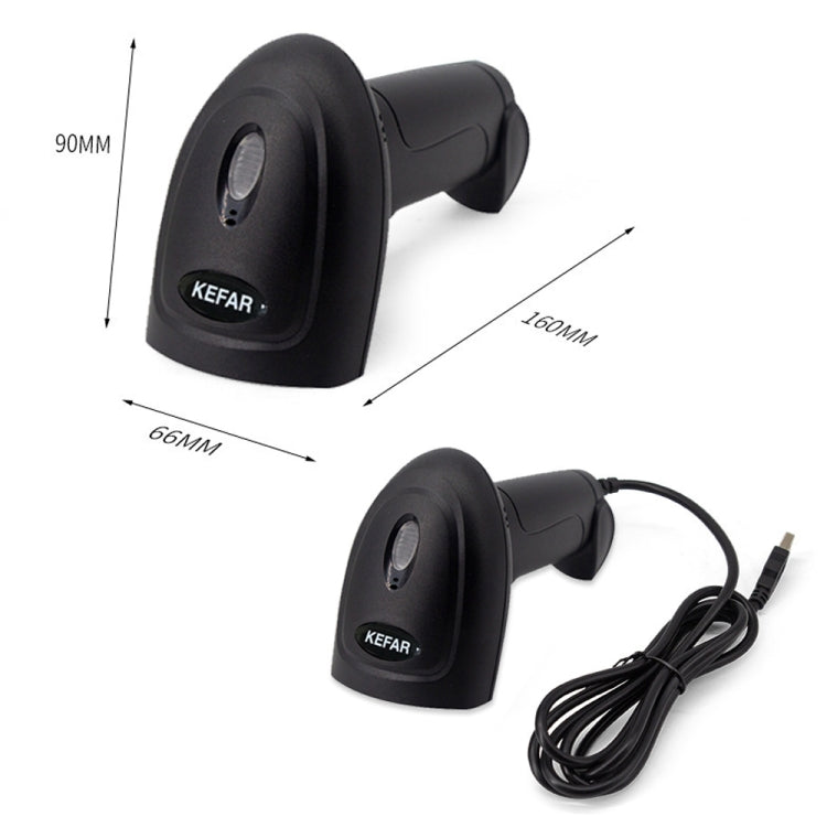 Kefar Supermarket Store Cashier Wired Red Light Scanner 1D Barcode