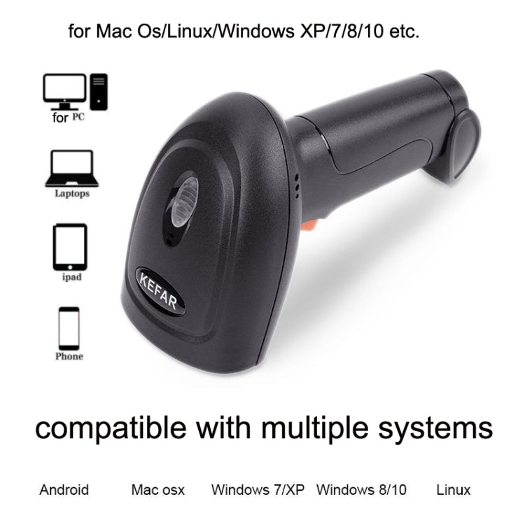 Kefar Supermarket Store Cashier Wired Red Light Scanner 1D Barcode