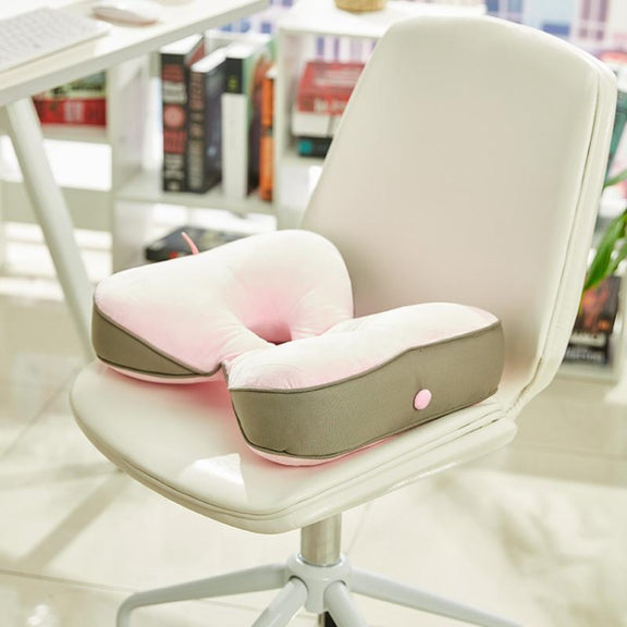 FANNIS Butterfly Office Hip Support Memory Foam Cushion, Size: 41x33x8cm(Pink)