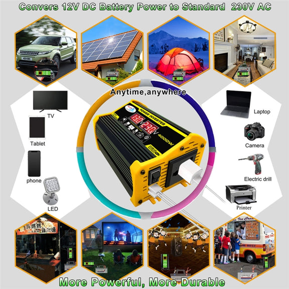 Saga Generation 2 Home Solar Generator Inverter+30A Controller+18W 12V Solar Panel, Specification: Black 12V To 220V
