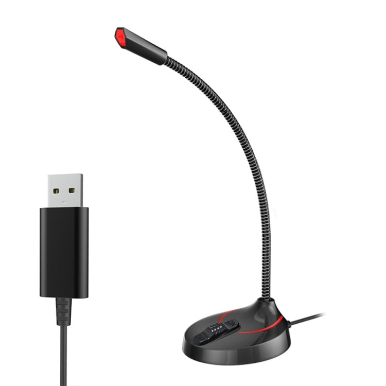 F12 Metal Hose Meeting Desktop Microphone, Spec: USB Version (Black)