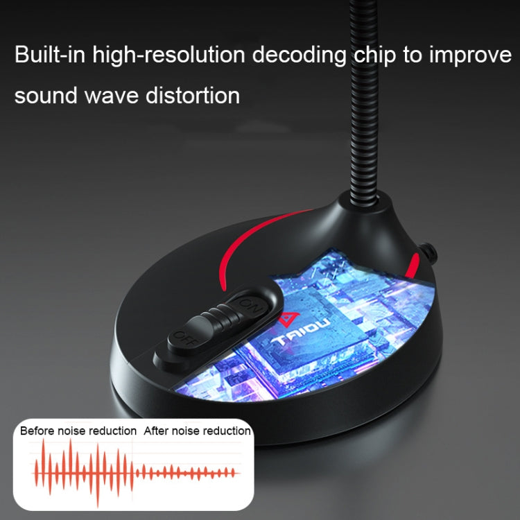 F12 Metal Hose Meeting Desktop Microphone, Spec: USB Version (Black)