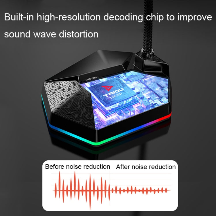 Metal Hose Meeting Desktop Microphone, Spec: 3.5 Version (Black)