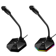 Metal Hose Meeting Desktop Microphone, Spec: USB Version (Black)