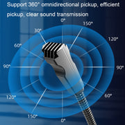 Metal Hose Meeting Desktop Microphone, Spec: USB Version (Black)