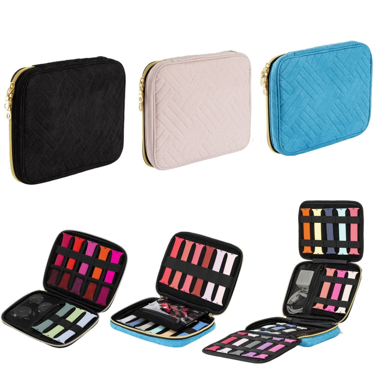 Velvet Watch Strap Watch Accessories Storage Bag, Specification: Blue S