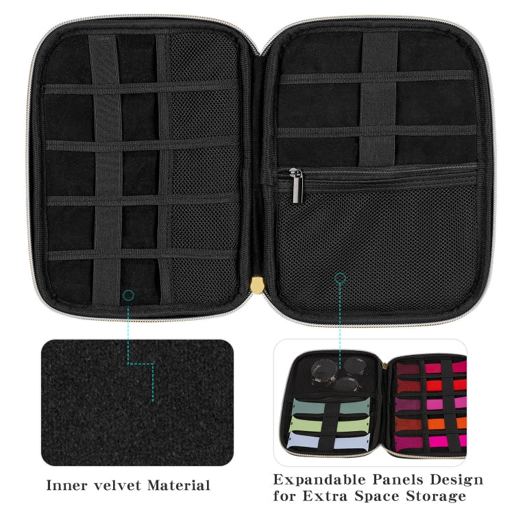 Velvet Watch Strap Watch Accessories Storage Bag, Specification: Blue M