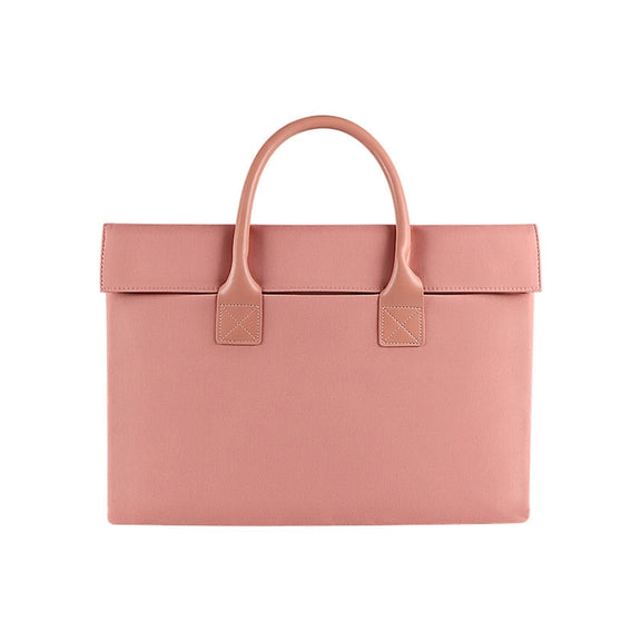ST04 Water-resistant Portable Laptop Case, Size: 14.1-15.4 inches(Beauty Pink)