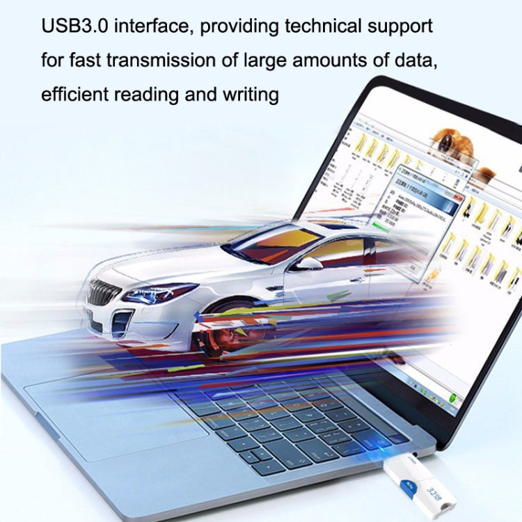 Netac U905 High Speed USB3.0 Retractable Car Music Computer USB Flash Drive, Capacity: 64GB