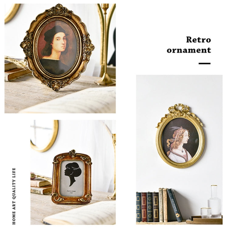 Retro Imitation Wood Home Decor Photo Frames, Spec: Square-7 inches