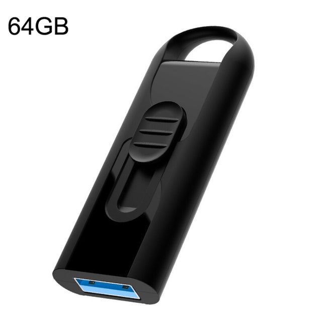 Netac U309 High Speed USB3.0 Push-Pull Encrypted USB Flash Drive, Capacity: 64GB