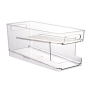 Transparent 2 Layer Automatic Roll-off Cans Beverage Refrigerated Storage Box