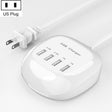 USB Multi-port Charger Mobile Phone Fast Charging Universal Fast Adapter 4 Interface US Plug - Multifunction Charger by PMC TechLife | Online Shopping South Africa | PMC TechLife | Buy Now Pay Later Mobicred
