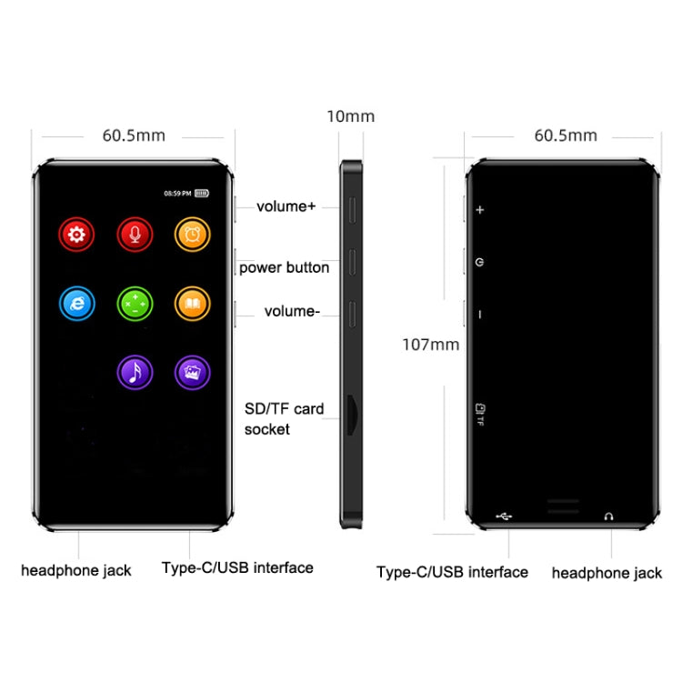 WIFI Game E-Book Touch Screen Bluetooth Mini Tablet MP3/MP4/MP5, TF Capacity: 16GB(1G DDR+8G Flash)
