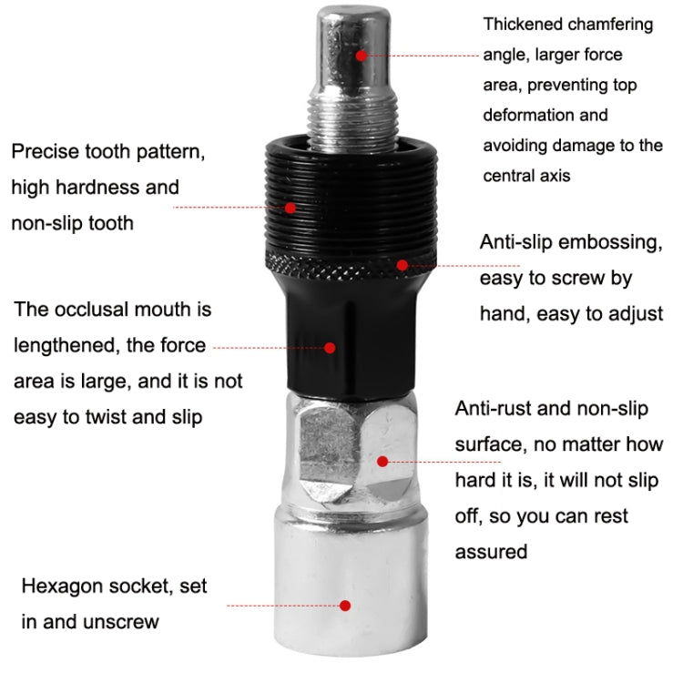 Bicycle Maintenance Tool Set Tool + Interceptor + 35 Grams + Mid -Axis Sleeve