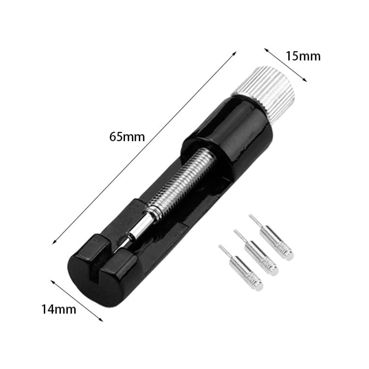 Adjustable Watch Strip Removal Metal Strap Bracelet Link Pin Repair Tool(Black)