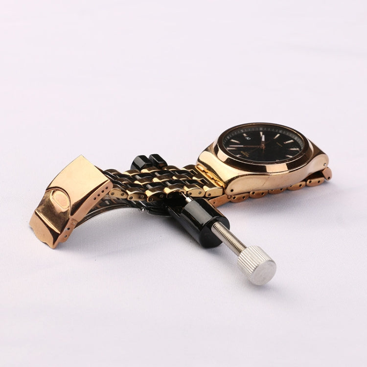 Adjustable Watch Strip Removal Metal Strap Bracelet Link Pin Repair Tool(Black)