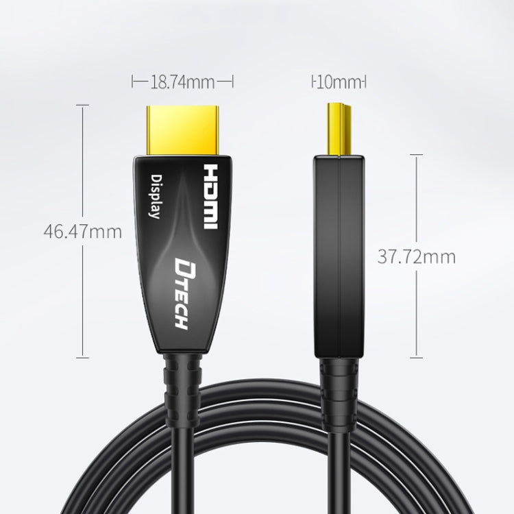 DTECH HDMI 2.0 Version Fiber Optical Line 4K 60Hz Large Screen TV Engineering Wiring, Length: 20m