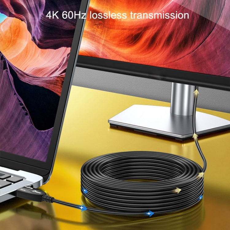 DTECH HDMI 2.0 Version Fiber Optical Line 4K 60Hz Large Screen TV Engineering Wiring, Length: 20m