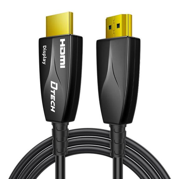 DTECH HDMI 2.0 Version Fiber Optical Line 4K 60Hz Large Screen TV Engineering Wiring, Length: 50m