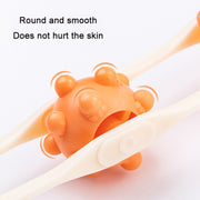 Shoulder Neck&Back Dredging Meridian Manual Roller Massager(Pink)